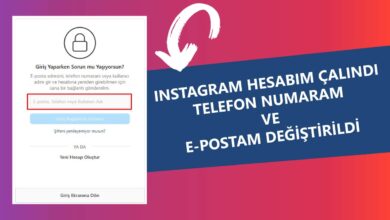 Instagram Hesabım Çalındı Telefon Numaram ve E-Postam Değiştirildi